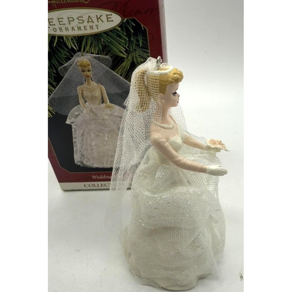 Vintage Hallmark Barbie Wedding Day Keepsake Ornament 1997 Boxed Collector - Picture 5 of 8